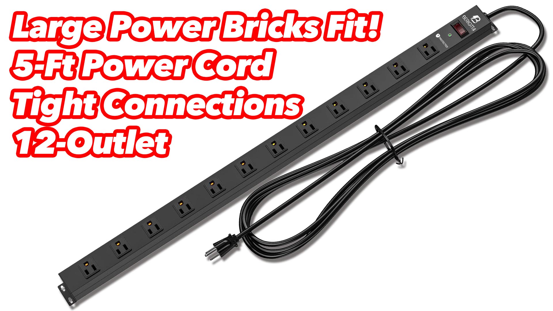 12 Outlet Berigtta Power Strip