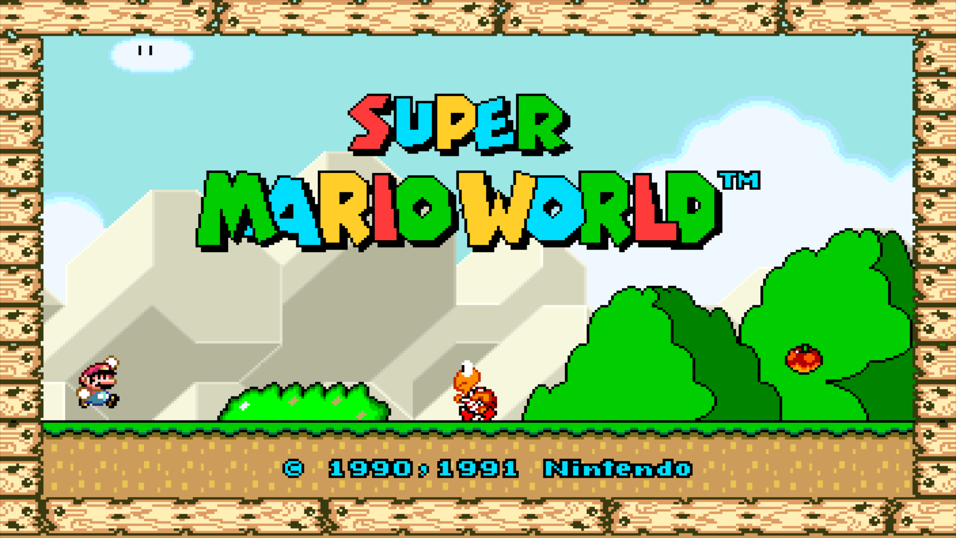 Super Mario World (Versão 2021) no Super Nintendo 