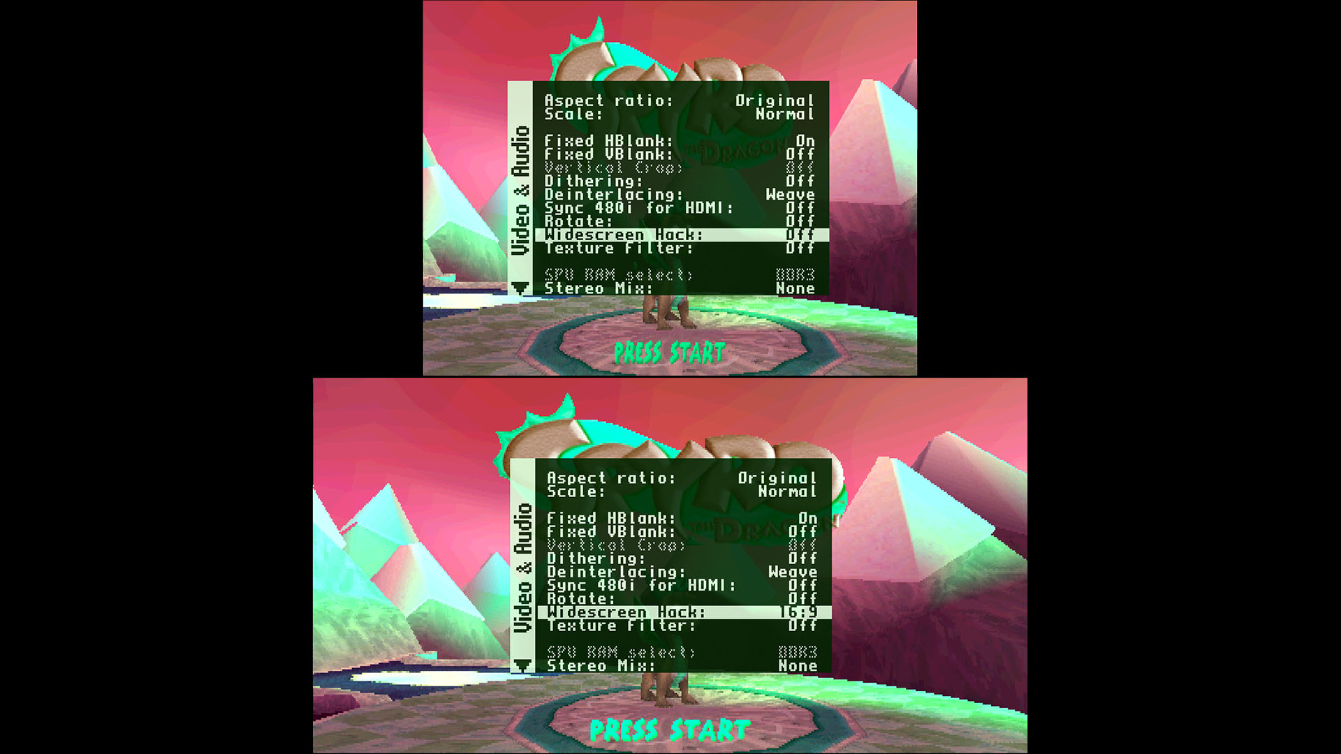 MiSTer’s PSX Core 16:9 Mode Explained