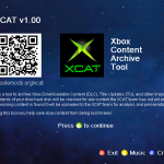 XCAT Start Screen