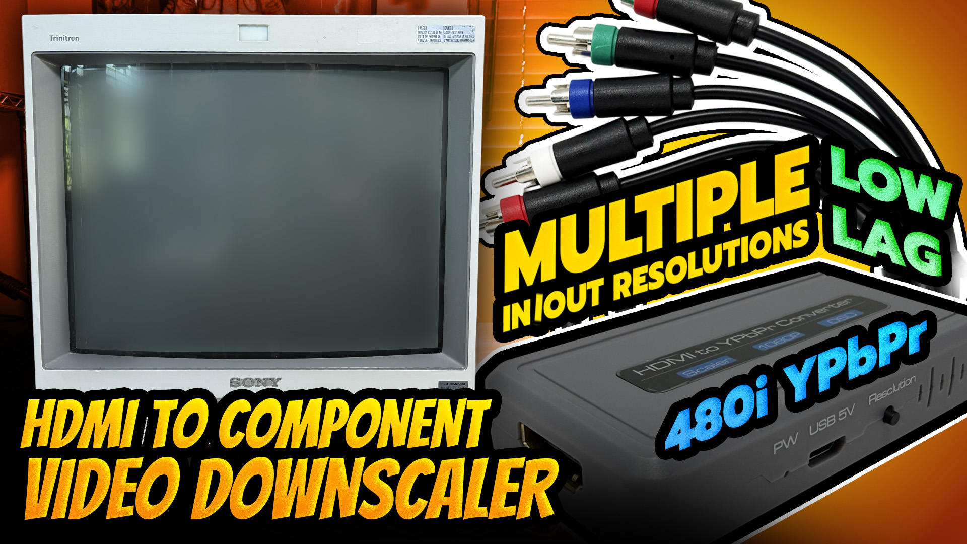 Cheap HDMI to Component Video 480i Downscaler