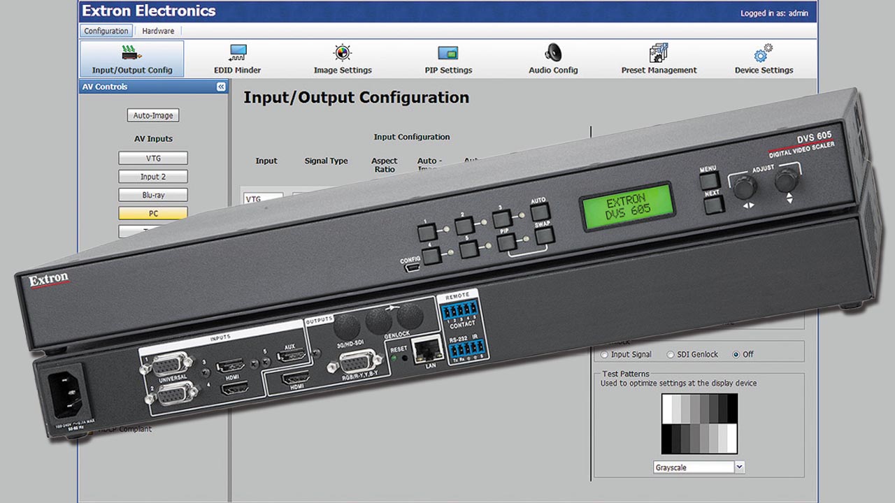 Extron DVS 605 Downscaling Resolutions Package and Tutorial