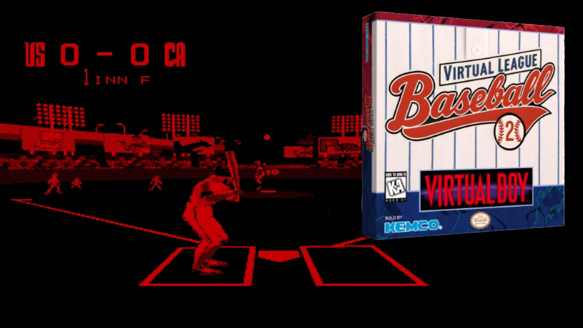 Unreleased Virtual Boy Game: Virtual League Baseball 2